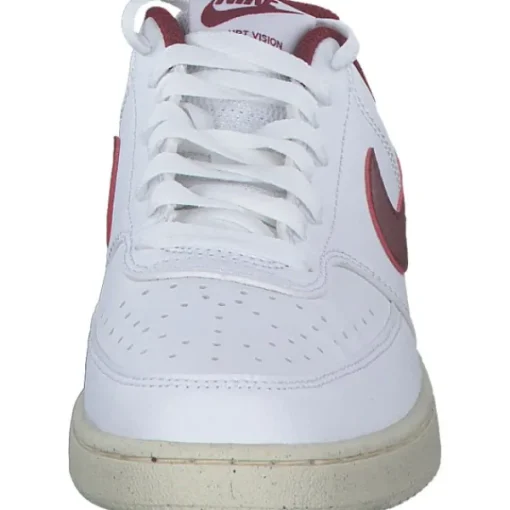 Damen Nike Klassische- & Business Schuhe<DH3158-106 Court Vision Low, Schnürschuhe, Damen, white/team red-muslin-mtlc gold
