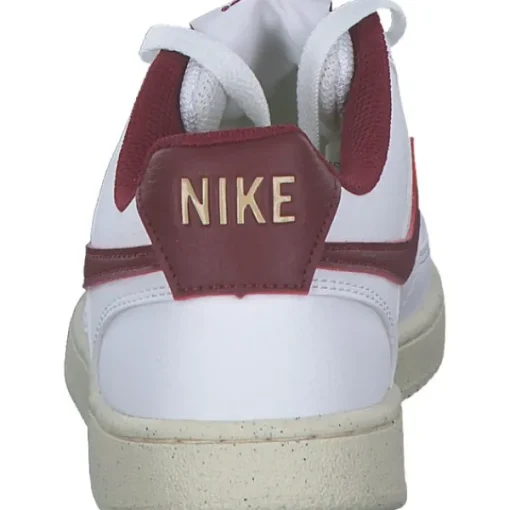 Damen Nike Klassische- & Business Schuhe<DH3158-106 Court Vision Low, Schnürschuhe, Damen, white/team red-muslin-mtlc gold
