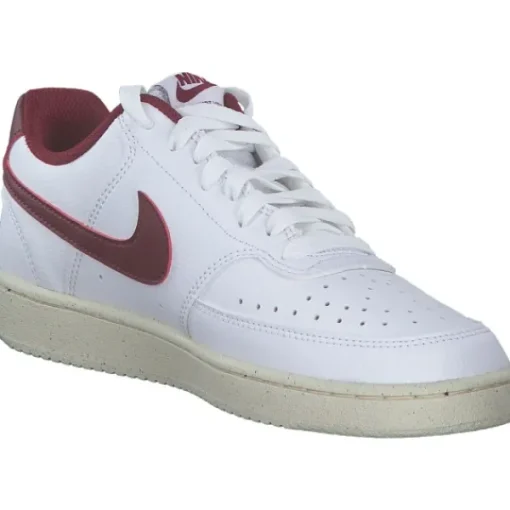 Damen Nike Klassische- & Business Schuhe<DH3158-106 Court Vision Low, Schnürschuhe, Damen, white/team red-muslin-mtlc gold