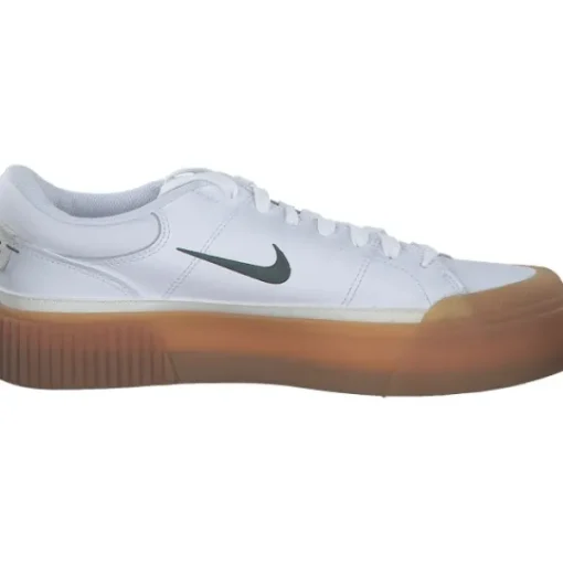 Damen Nike Klassische- & Business Schuhe<FV5526-100 Court Legacy Lift, Schnürschuhe, Damen, white/vint green-gum yellow-sa