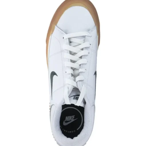 Damen Nike Klassische- & Business Schuhe<FV5526-100 Court Legacy Lift, Schnürschuhe, Damen, white/vint green-gum yellow-sa