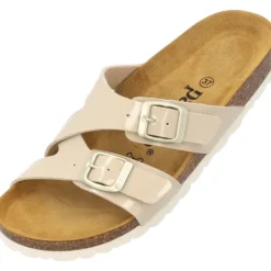 Damen Palado Pantoletten & Badeschuhe<Arrila, Pantoletten, Damen, Beige Lack