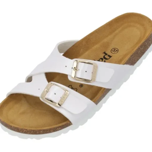 Damen Palado Pantoletten & Badeschuhe<Arrila, Pantoletten, Damen, Weiß Metallic
