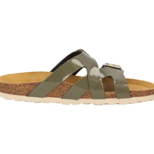 Damen Palado Pantoletten & Badeschuhe<Arrila, Pantoletten, Damen, Khaki Lack
