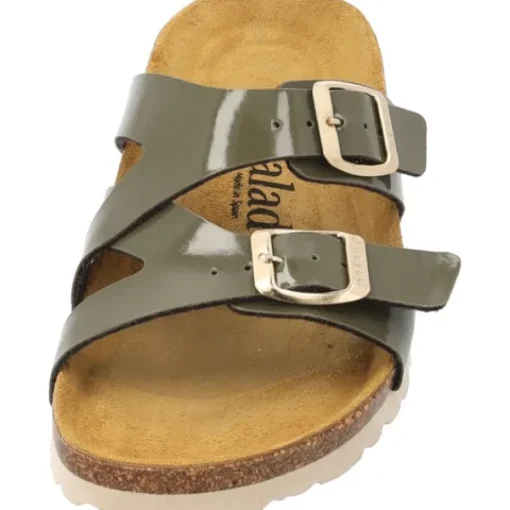 Damen Palado Pantoletten & Badeschuhe<Arrila, Pantoletten, Damen, Khaki Lack