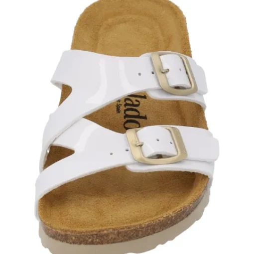 Damen Palado Pantoletten & Badeschuhe<Arrila, Pantoletten, Damen, Weiß Lack