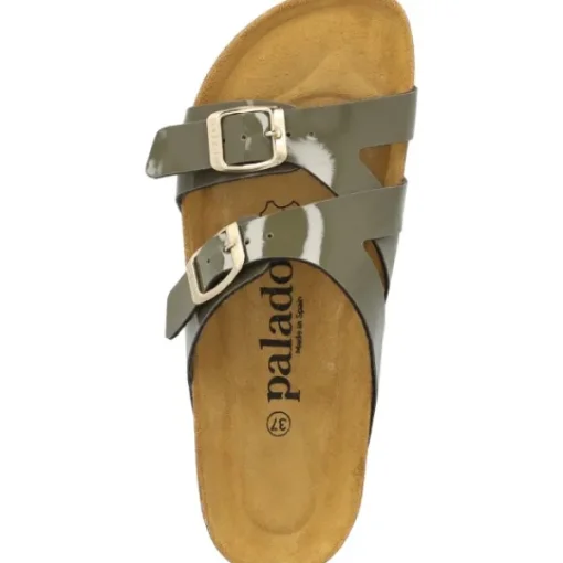 Damen Palado Pantoletten & Badeschuhe<Arrila, Pantoletten, Damen, Khaki Lack