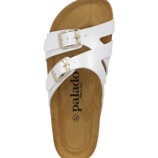 Damen Palado Pantoletten & Badeschuhe<Arrila, Pantoletten, Damen, Weiß Metallic
