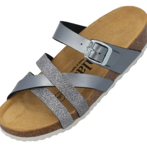Damen Palado Pantoletten & Badeschuhe<Balmur, Pantoletten, Damen, Anthrazit Metallic