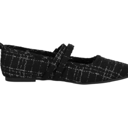 Damen Palado by Sila Sahin Ballerinas<Palado Biaruk by Sila Sahin, Riemchenballerinas, Damen, Schwarz/Silber
