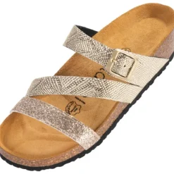 Damen Palado Pantoletten & Badeschuhe<Chios, Pantoletten, Damen, Metallic Gold