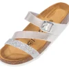 Damen Palado Pantoletten & Badeschuhe<Chios, Pantoletten, Damen, Metallic Silber/Weiß