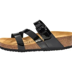 Damen Palado Pantoletten & Badeschuhe<Chios, Pantoletten, Damen, Lack Schwarz