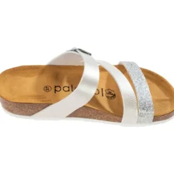 Damen Palado Pantoletten & Badeschuhe<Chios, Pantoletten, Damen, Metallic Silber/Weiß
