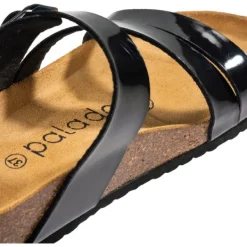 Damen Palado Pantoletten & Badeschuhe<Chios, Pantoletten, Damen, Lack Schwarz
