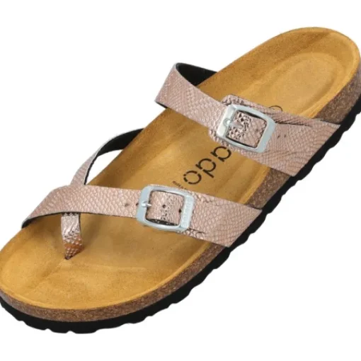 Damen Palado Pantoletten & Badeschuhe<Cres Metallic, Pantoletten, Damen, Pyth Rose