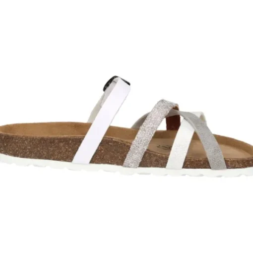 Damen Palado Pantoletten & Badeschuhe<Cruisi, Pantoletten, Damen, Weiß/Grau