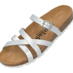Damen Palado Pantoletten & Badeschuhe<Cruisi Premium Leather, Pantoletten, Damen, Silber Metallic