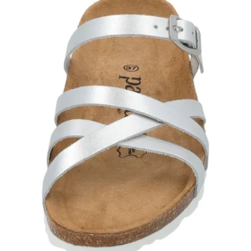 Damen Palado Pantoletten & Badeschuhe<Cruisi Premium Leather, Pantoletten, Damen, Silber Metallic