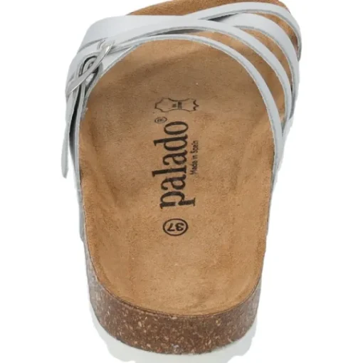 Damen Palado Pantoletten & Badeschuhe<Cruisi Premium Leather, Pantoletten, Damen, Silber Metallic