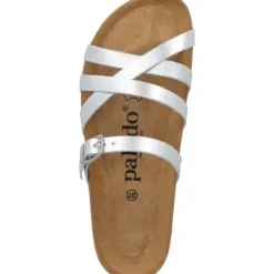 Damen Palado Pantoletten & Badeschuhe<Cruisi Premium Leather, Pantoletten, Damen, Silber Metallic