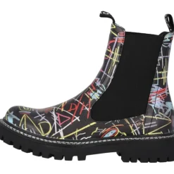 Damen Palado by Sila Sahin Boots<Palado Dedej Fresco by Sila Sahin, Chelsea Boots, Damen, Graffiti