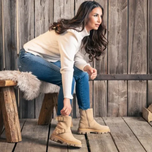 Damen Palado by Sila Sahin Stiefel<Palado Dhitha by Sila Sahin, Winterstiefeletten, Damen, Beige