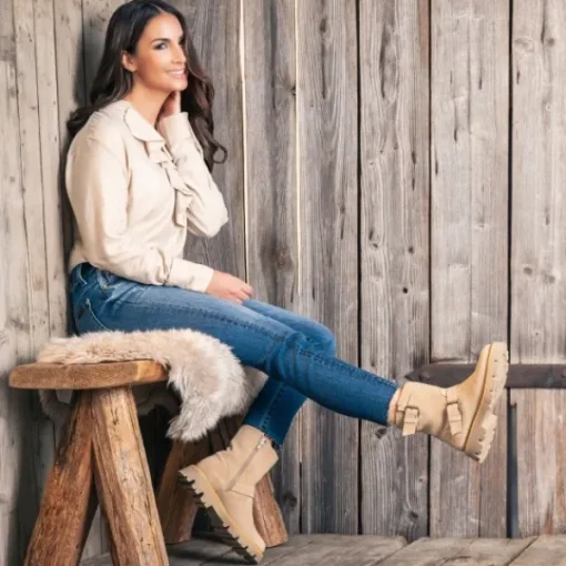 Damen Palado by Sila Sahin Stiefel<Palado Dhitha by Sila Sahin, Winterstiefeletten, Damen, Beige