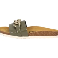 Damen Palado Pantoletten & Badeschuhe<Gozo, Pantoletten, Damen, Khaki Lack