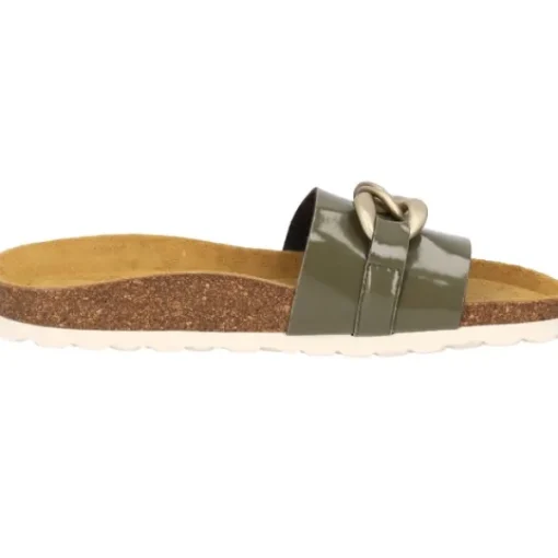 Damen Palado Pantoletten & Badeschuhe<Gozo, Pantoletten, Damen, Khaki Lack
