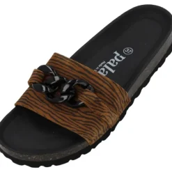 Damen Palado Pantoletten & Badeschuhe<Gozo Zebra, Pantoletten, Damen, Braun