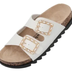 Damen Palado by Sila Sahin Pantoletten & Badeschuhe<Palado Igies by Sila Sahin, Plateau-Pantoletten, Damen, Weiß