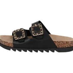 Damen Palado by Sila Sahin Pantoletten & Badeschuhe<Palado Igies by Sila Sahin, Plateau-Pantoletten, Damen, Schwarz
