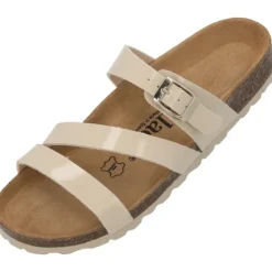 Damen Palado Pantoletten & Badeschuhe<Ikaria, Pantoletten, Damen, Beige Lack/Beige