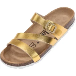 Damen Palado Pantoletten & Badeschuhe<Ikaria, Pantoletten, Damen, Gold Metallic