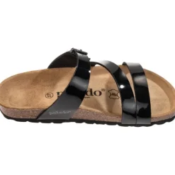 Damen Palado Pantoletten & Badeschuhe<Ikaria, Pantoletten, Damen, Schwarz Lack