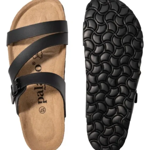 Damen Palado Pantoletten & Badeschuhe<Ikaria, Pantoletten, Damen, Schwarz Matt