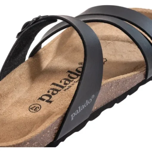 Damen Palado Pantoletten & Badeschuhe<Ikaria, Pantoletten, Damen, Schwarz Matt
