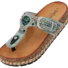 Damen Palado by Sila Sahin Pantoletten & Badeschuhe<Palado Ikoh by Sila Sahin, Plateau-Pantoletten, Damen, Türkis