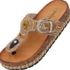 Damen Palado by Sila Sahin Pantoletten & Badeschuhe<Palado Ikoh by Sila Sahin, Plateau-Pantoletten, Damen, Camel