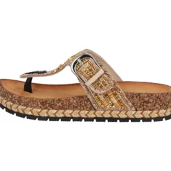 Damen Palado by Sila Sahin Pantoletten & Badeschuhe<Palado Ikoh by Sila Sahin, Plateau-Pantoletten, Damen, Camel
