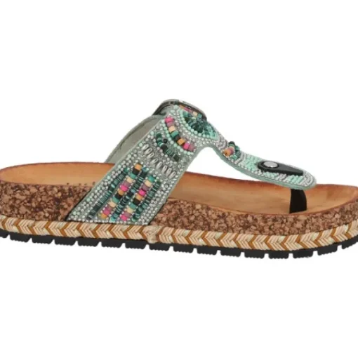 Damen Palado by Sila Sahin Pantoletten & Badeschuhe<Palado Ikoh by Sila Sahin, Plateau-Pantoletten, Damen, Türkis