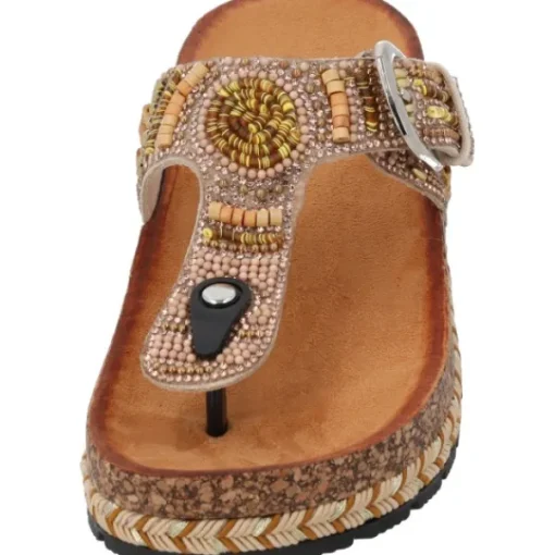 Damen Palado by Sila Sahin Pantoletten & Badeschuhe<Palado Ikoh by Sila Sahin, Plateau-Pantoletten, Damen, Camel