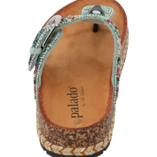 Damen Palado by Sila Sahin Pantoletten & Badeschuhe<Palado Ikoh by Sila Sahin, Plateau-Pantoletten, Damen, Türkis