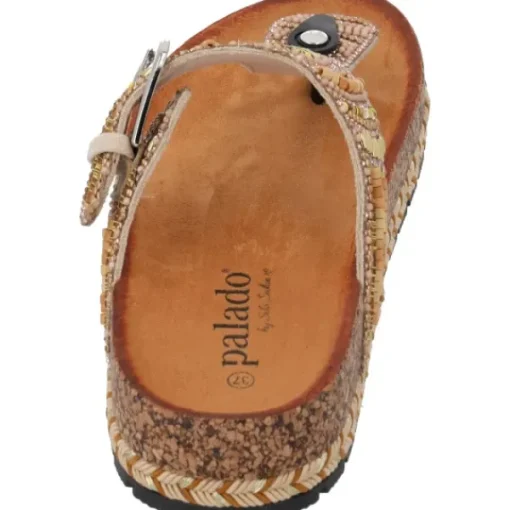 Damen Palado by Sila Sahin Pantoletten & Badeschuhe<Palado Ikoh by Sila Sahin, Plateau-Pantoletten, Damen, Camel