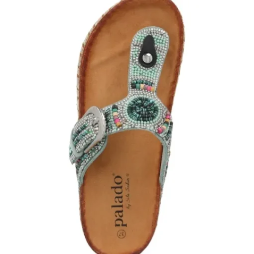 Damen Palado by Sila Sahin Pantoletten & Badeschuhe<Palado Ikoh by Sila Sahin, Plateau-Pantoletten, Damen, Türkis