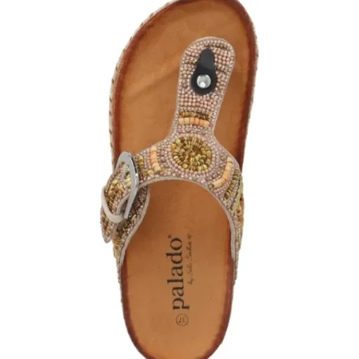 Damen Palado by Sila Sahin Pantoletten & Badeschuhe<Palado Ikoh by Sila Sahin, Plateau-Pantoletten, Damen, Camel