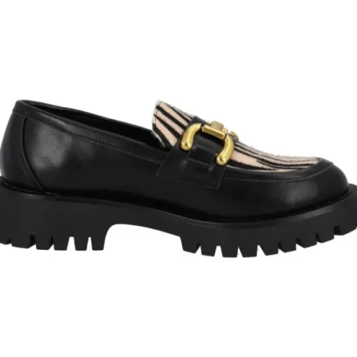 Damen Palado Slipper<Iolena, Loafers, Damen, Schwarz/Zebra Beige