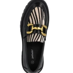 Damen Palado Slipper<Iolena, Loafers, Damen, Schwarz/Zebra Beige