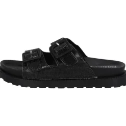 Damen Palado Pantoletten & Badeschuhe<Irisa, Plateau-Pantoletten, Damen, Schwarz Strass